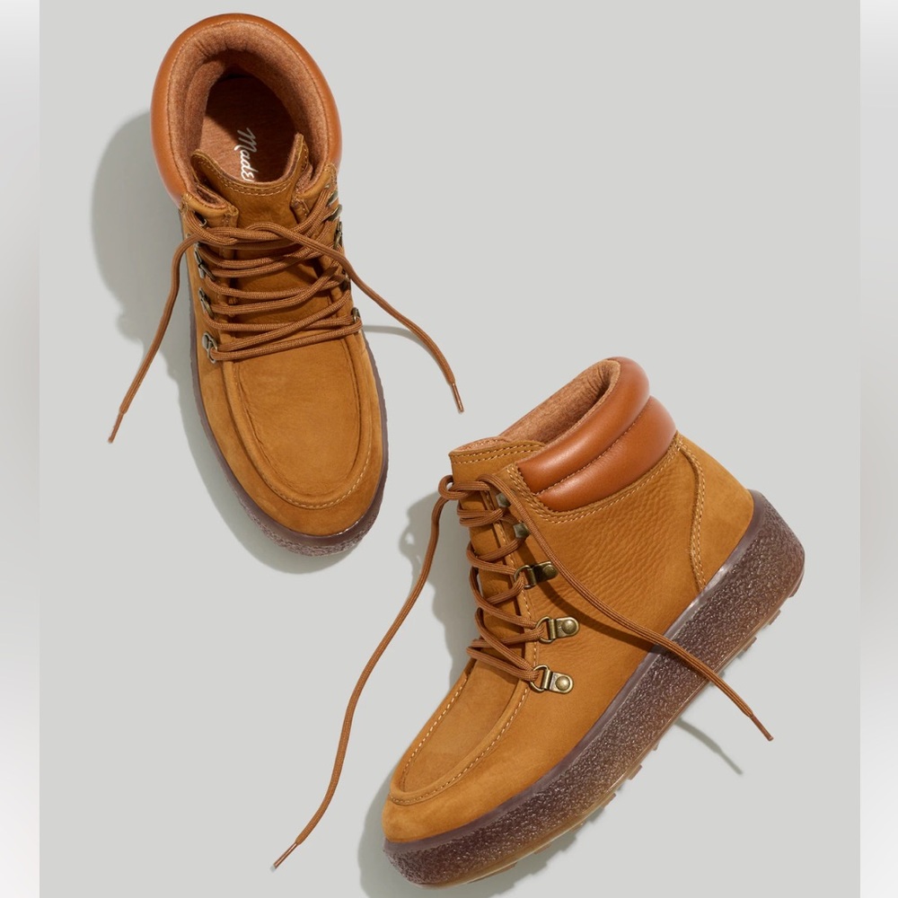 Madewell “Carsten” Boots Nubuck Leather Suede Platform *SALE*